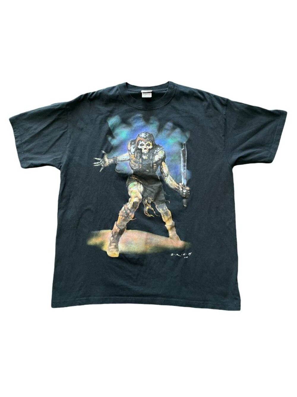 Vintage Liquid Blue Brom 2002 Black T-Shirt - Size XL